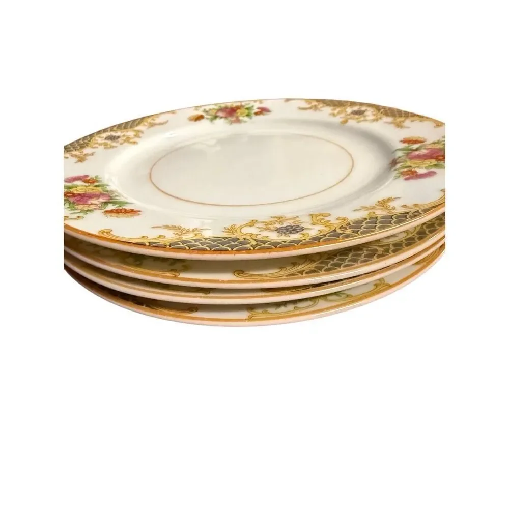 Noritake Imperial China ‎ Bread & Butter Plates Set of 4 Japan